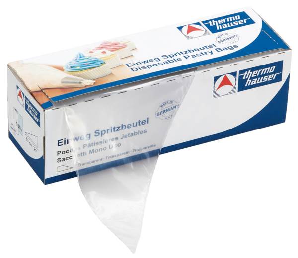 thermohauser Einweg-Spritzbeutel, 30 cm, 75 my, transparent 1 RO