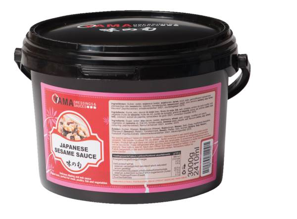 Yama Japanse sesam saus 3 KG/EM rode licht zoete saus met geroosterd sesamzaad