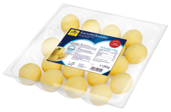 Burgis geformte frische Kartoffelknödel, 90 g, 20 ST/SH