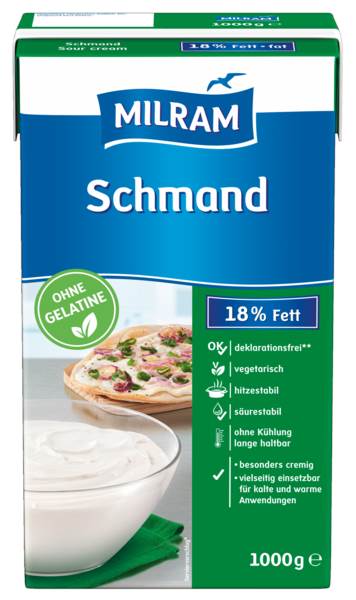 Milram zure room 18% 1 KG/PK
