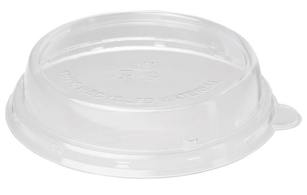 Duni BioPak Deckel für Bagasse-Schale 600ml, rPET transparent, 40 Stück, (188060) 1 PK