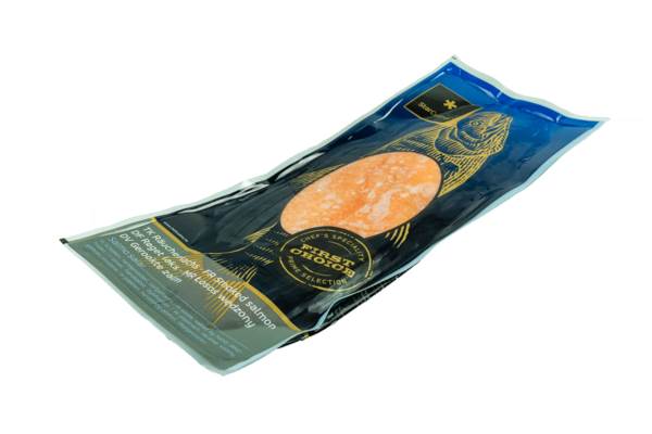 TK Star Culinar Räucherlachs, ganze Seite, vorgeschnitten, trockengesalzen, vakuumiert, 1 KG/PK aus Salmo Salar, Norwegen
