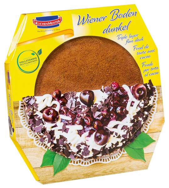 Kuchenmeister Wiener Boden dunkel, Ø 23 cm, 400 G/ST