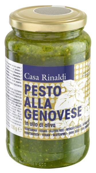 Casa Rinaldi Pesto alla Genovese, grün, vegan, 500 G/GL