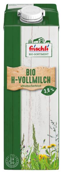 Frischli Bio H-Milch 3,8% 1 L/PK ungekühlt haltbar
