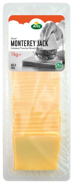 Arla Arla Monterey Jack Slices 48% f 1 KG/PK