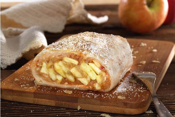 TK Dinghartinger Apfelstrudel glutenfrei, 120g / ST, 36 ST/KT fertig gebacken