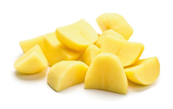 O+G Kartoffeln, geschält, geviertelt, Niederrhein, 5kg, 5 KG/BT Mischung aus EG-Gemüse