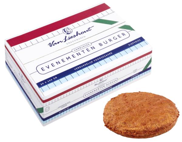 DV van Lieshout evenementen hamburger 100gr 30 ST/DS