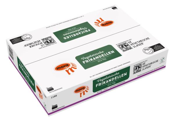 DV Mora vegetarische frikandel 70gr 20 ST/DS
