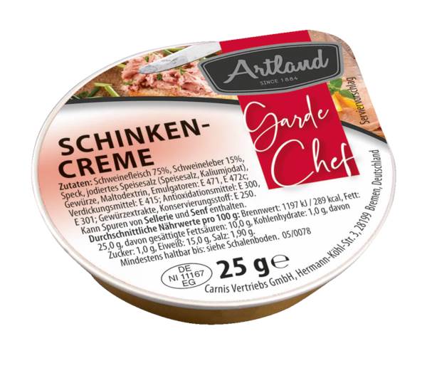 Artland Wurst-Sortiment, 4-fach, 100 Dosen, 25 G/DS Schinkencreme - grobe Leberwurst -  Deli.Leberwurst - Landleberwurst