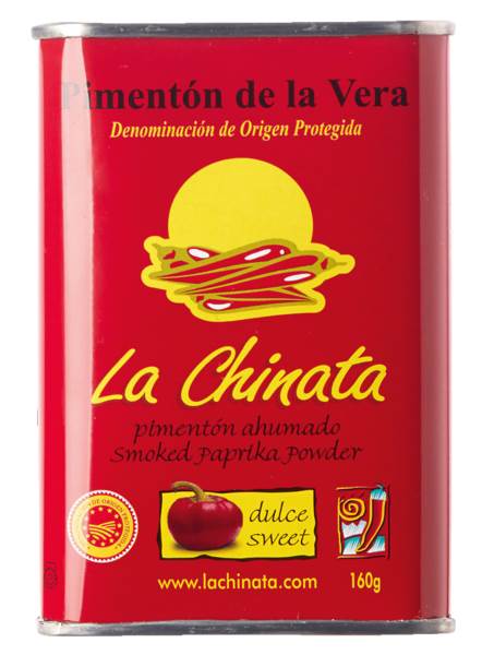 La Chinata smoked/gerookt paprika poeder dulce, pimenton de la Vera DOP 160 GR/BL