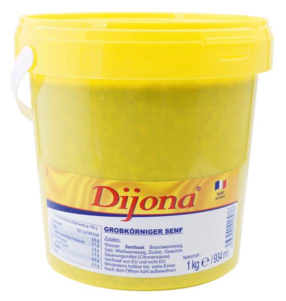Dijona Rotisseur Senf, körnig, 1 KG/EI