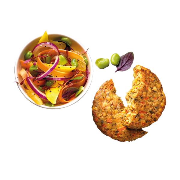 TK Garden Gourmet Linsenburger, vegan, 80g, 25 ST/BT auf Basis von roten Linsen und Sojaeiweiß