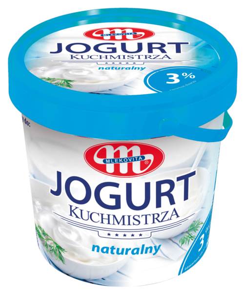 Mlekovita Kuchmistrza Jogurt naturalny, 3% tłuszczu, 1 KG/KU