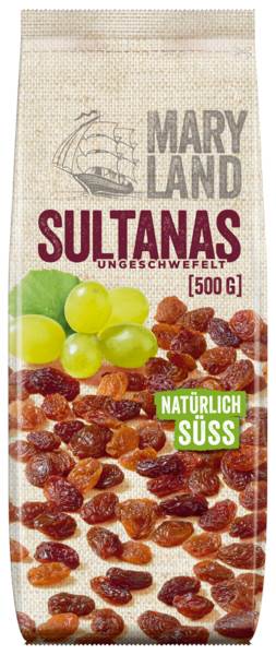 Maryland sultana rozijn, gedroogd en ongezwaveld 0,5 KG/PK