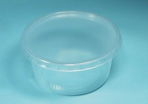 Feinkostbecher/Verpackungsbecher,mit Deckel,PP,rund,transparent,250ml,250 Stück, (02060004/250515) 1 KT