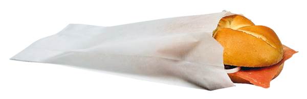 Hermsen Bäckerbeutel, weiß, 1kg, ca. 12x6x25cm, für ca. 3 Brötchen, 1000 Stück, (05030016/418) 1 KT