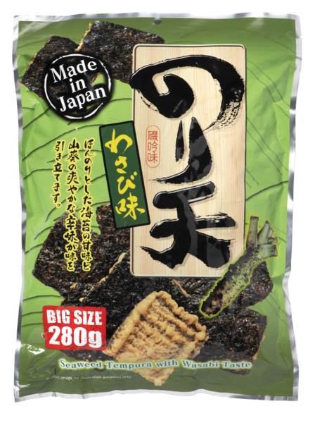 Maruka noriten wasabi 280 GR/ZK crackers van tempura en zeewier