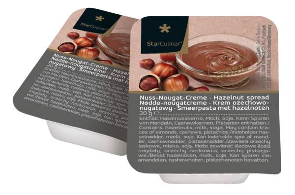 Star Culinar Nuss-Nougat-Creme, 20g Portion, 120 ST/KT