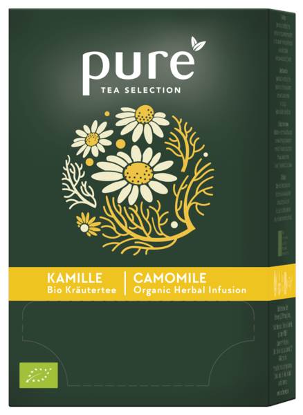 Pure Tea Selection Bio Kamille, Kamillentee, Tassenportion, einz.kuv., à 1,6g, 20 BT/PK