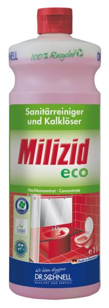 Dr.Schnell Milizid Eco, Sanitärreiniger und Entkalker, (00992) 1 L/FL