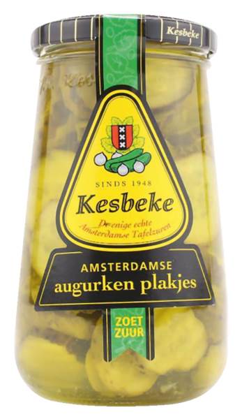 Kesbeke augurken plakjes 370 ML/PG