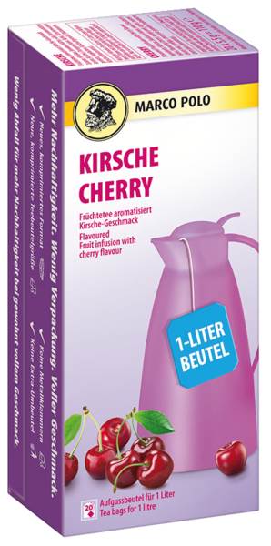 Marco Polo Kirsche, Kannenportion für 1 Liter Tee, 20 BT/PK
