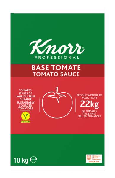 PL Knorr Passata przetarte pomidory Knorr Proffesional, wyprodukowana z 22 kg pomidorów, 10 KG/KT uprawa włoska, karton z nakrętką