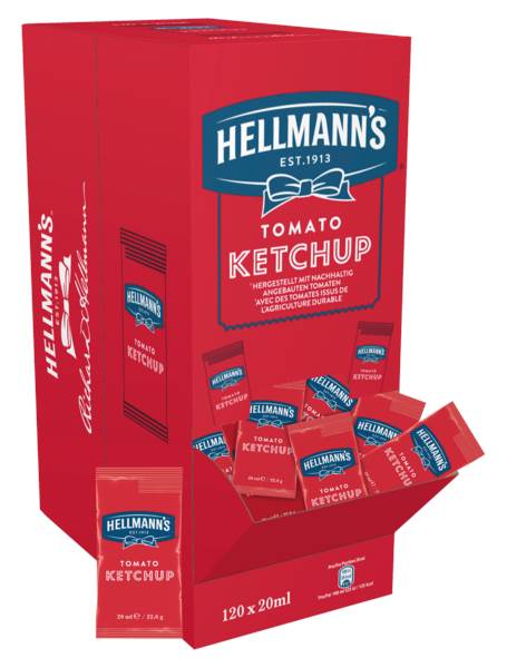 Hellmann's Tomato Ketchup, Portionen, 20ml, (99639) 120 ST/KT