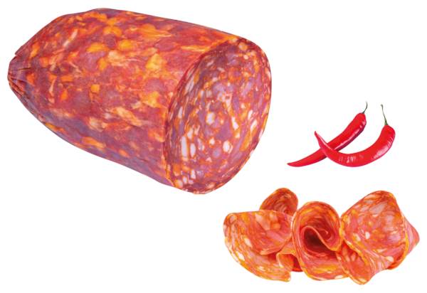 Banchetto Salame Ventricina, pikant, luftgetrocknet, ca. 1,5 KG/ST Rohwurst, grob gekörnt, Kaliber 60/70
