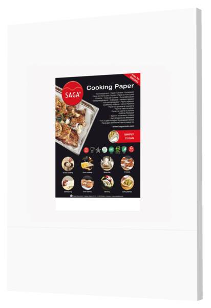 SAGA Kochpergament, 32,5x53cm, 500 Stück, (06110101) 1 KT