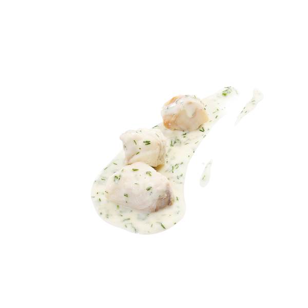 TK Star Culinar Hi Taste Seelachsstücke in Buttermilch-Dillsauce, Fischeinwaage ca. 25 %, 3 KG/BT im Kochbeutel, Portionsvorschlag 200 g,