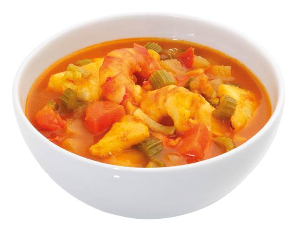 TK Star Culinar Hi Taste Fischsuppe-Bouillabaisse, Suppe mit 33 % Gemüseanteil, im Kochbeutel, 0,3 KG/PO (Karotten, Staudensellerie,Tomaten,Fenchel),11% Tilapia Fisch,8% Garnelen