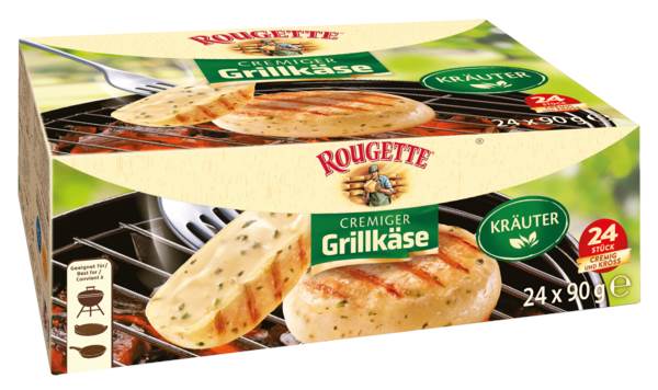 Rougette Grillkäse Kräuter, 90g x 24 ST/KT