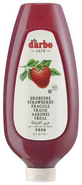 d'arbo Darbo strawberry jam          900g 900 G/BT
