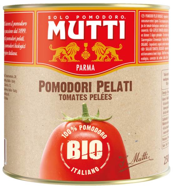 MUTTI Bio Schältomaten, ATG: 1650g, 2,5 KG/DS