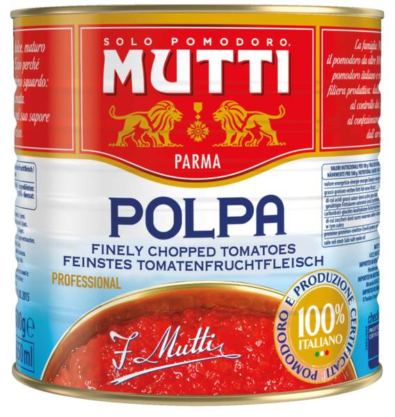 MUTTI Polpa di Pomodoro Tomatenfruchtfleisch, 2,5 KG/DS