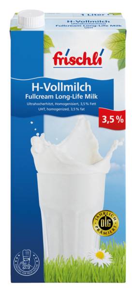 H-Milch 3,5% DE 1 L/PK aus Deutschland, ungekühlt haltbar