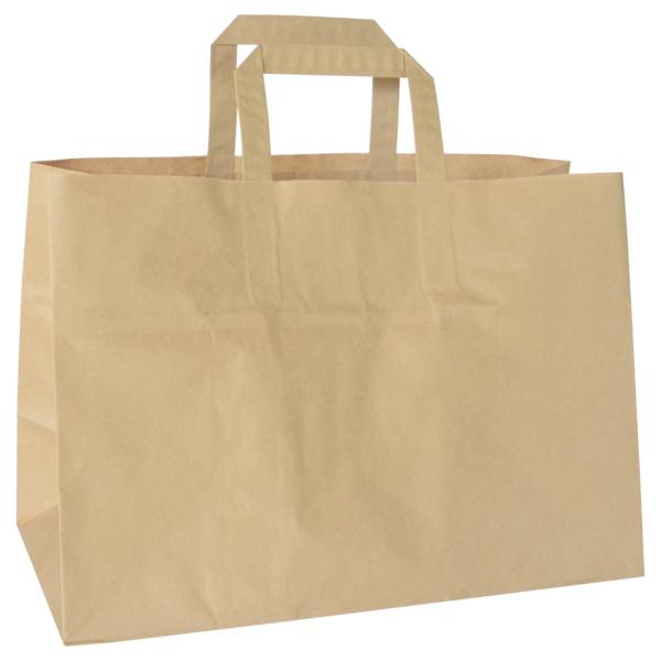 Duni BioPak Take-Away-Tasche, braun, 360x170x270mm, 200 Stück (198210) 1 KT