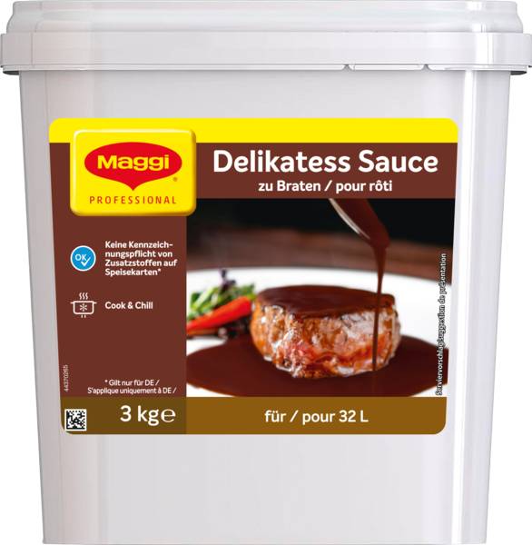 Maggi Professional Delikatess Sauce zu Braten, vegetarisch, Ergiebigkeit 32 L (12479383) 3 KG/BX
