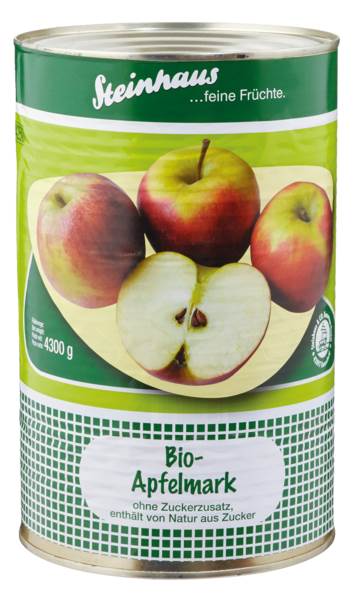 Steinhaus Bio Apfelmark, ungesüßt, 4250 ML/DS