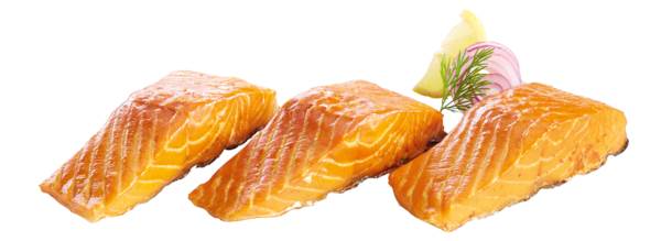 TK Star Culinar Stremellachs, Portionsfilet, geräuchert, IQF, ca.18-22 Stück, ca.90-120g, 2 KG/KT mit Haut, Salmo Salar, Nettofüllgewicht: 2 kg