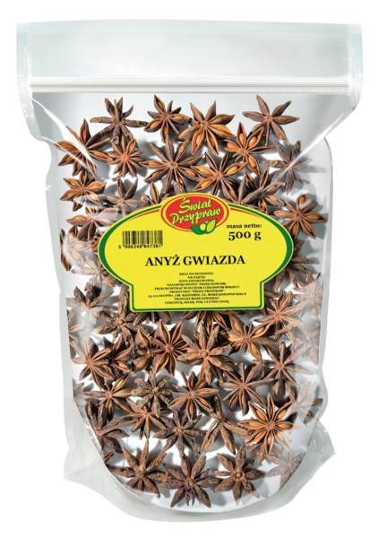 Świat Przypraw Anyż gwiazdki, 0,5 KG/PA