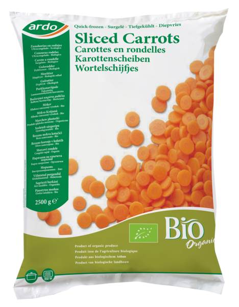 TK Ardo Bio Möhren in Scheiben 2,5 KG/BT