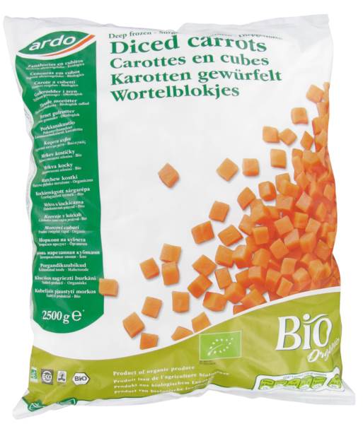 TK Ardo Bio Karotten Würfel, 2,5 KG/BT 10 x 10 mm