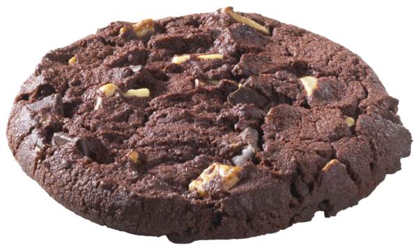 TK Baker&Baker Baked Triple Choc Cookie XL, aus schokoladigem Mürbeteig, 72g 48 ST/KT mit Buttergeschmack und weißen und dunklen Schokoladenstückchen