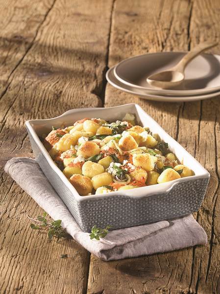 Mr Bürger Gnocchi, wegańskie 2,5 KG/TB , waga jednostkowa 8g, długość 3,1cm, szerokość 2,4cm, wysokość 1,9cm
