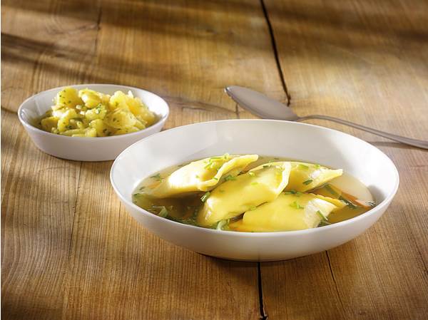 TK Bürger Maultaschen, schwäbische Art, mit Hackfleisch gefüllt, 50g 25 ... TK Bürger Maultaschen, schwäbische Art, mit Hackfleisch gefüllt, 50g 25 ...