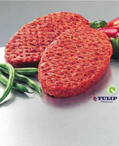 TK Danish Crown Professional Rinderhacksteak, roh gewürzt, 180g 28 ST/KT aus reinem Rindfleisch,